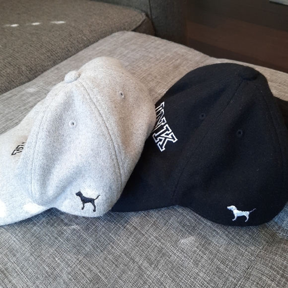•SOLD• Victoria Secret PINK Bundle Logo Wool Hats - Picture 2 of 7
